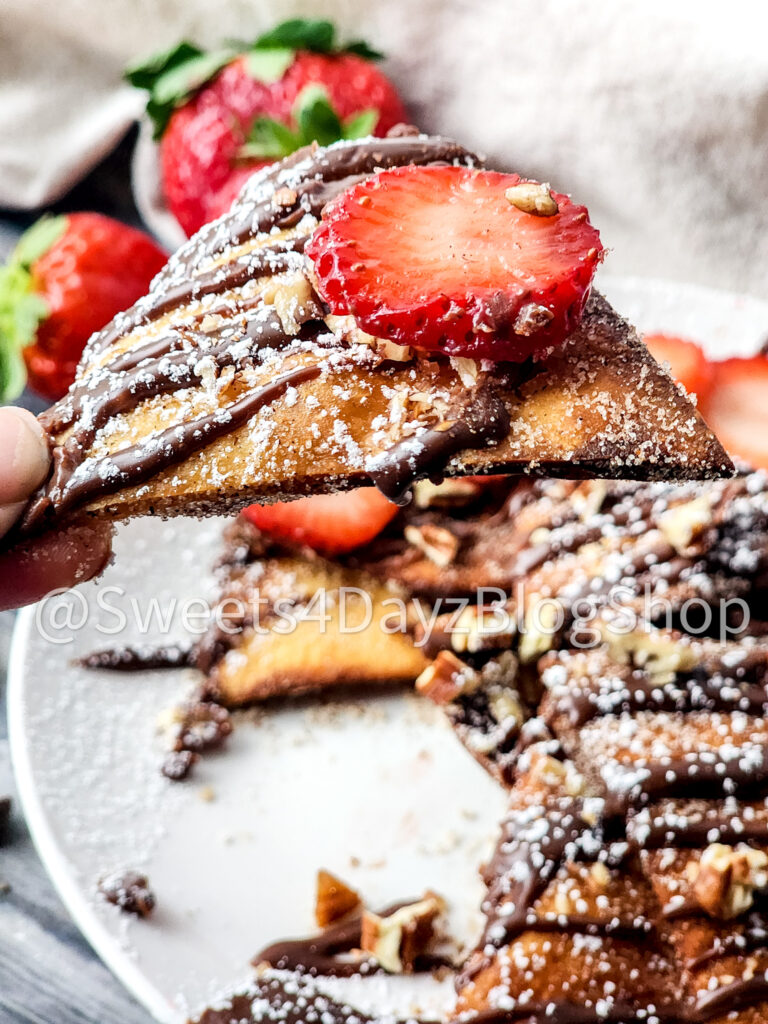 Dessert Nachos on Grey Wood - Image 12