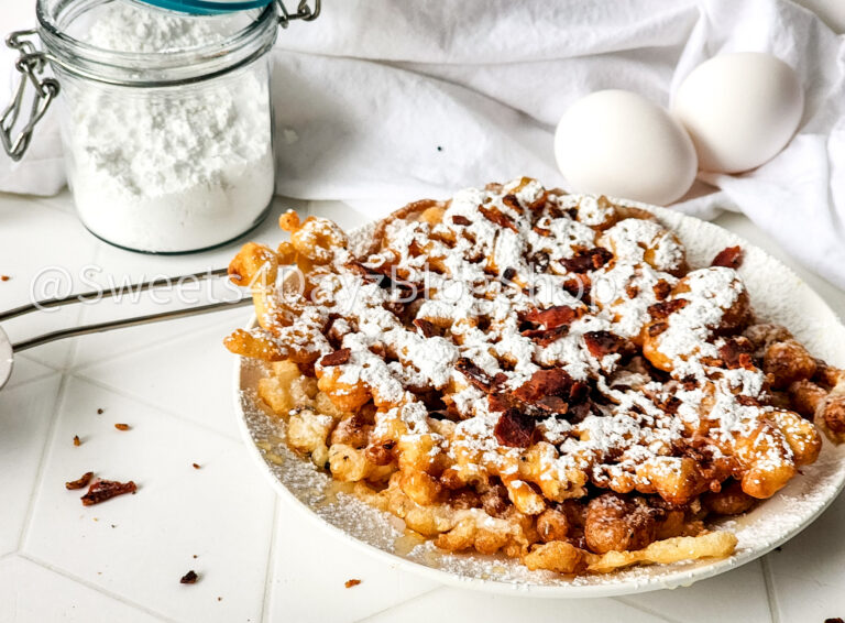 Maple Bacon Funnel Cake on Rhombus - Image 3