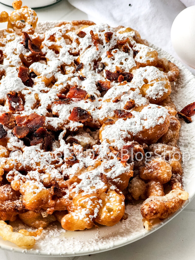 Maple Bacon Funnel Cake on Rhombus - Image 6