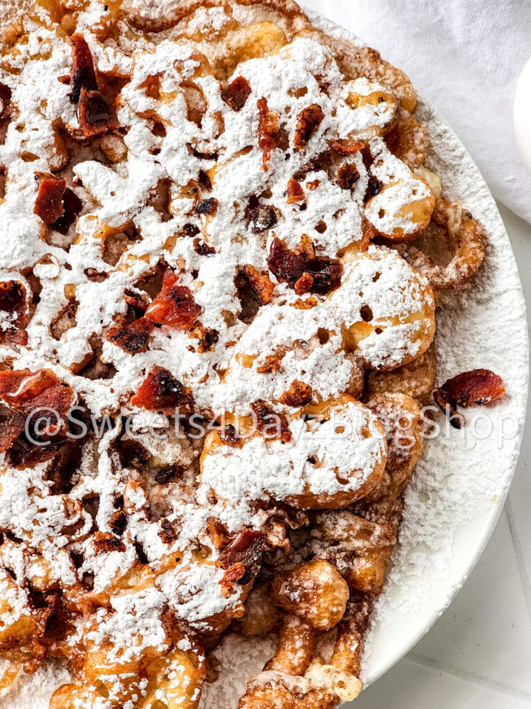 Maple Bacon Funnel Cake on Rhombus - Image 7