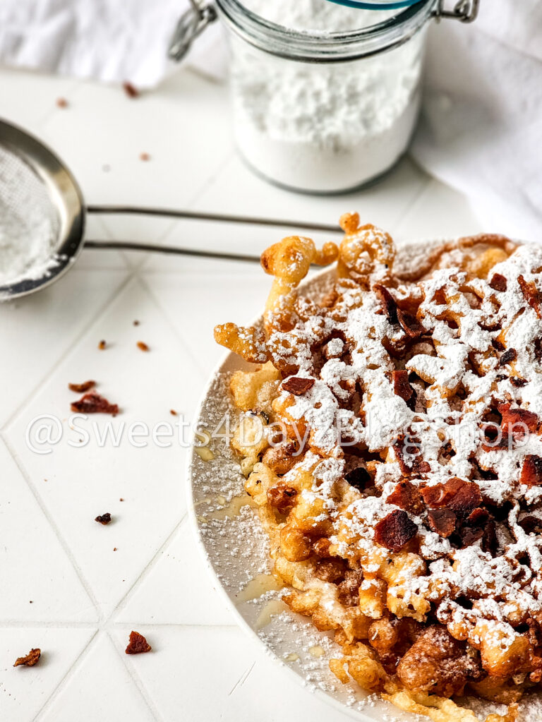 Maple Bacon Funnel Cake on Rhombus - Image 8