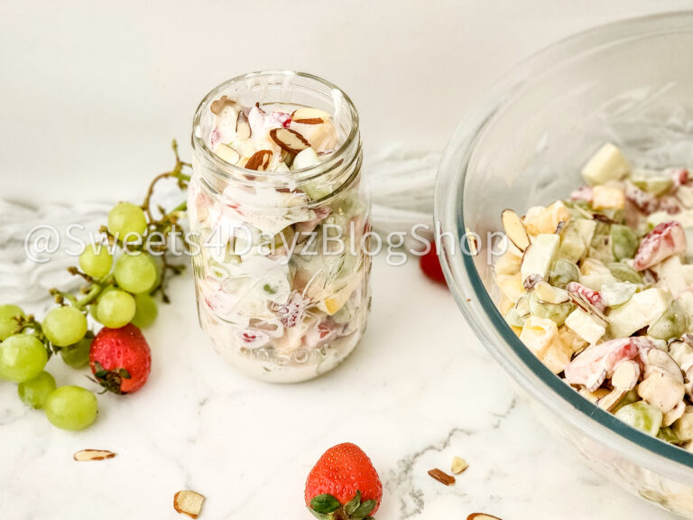 Creamy Fruit Salad on Marble - Image 7