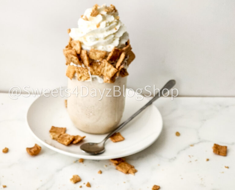 Cinnamon Toast Crunch Milkshake on Marble - Image 5