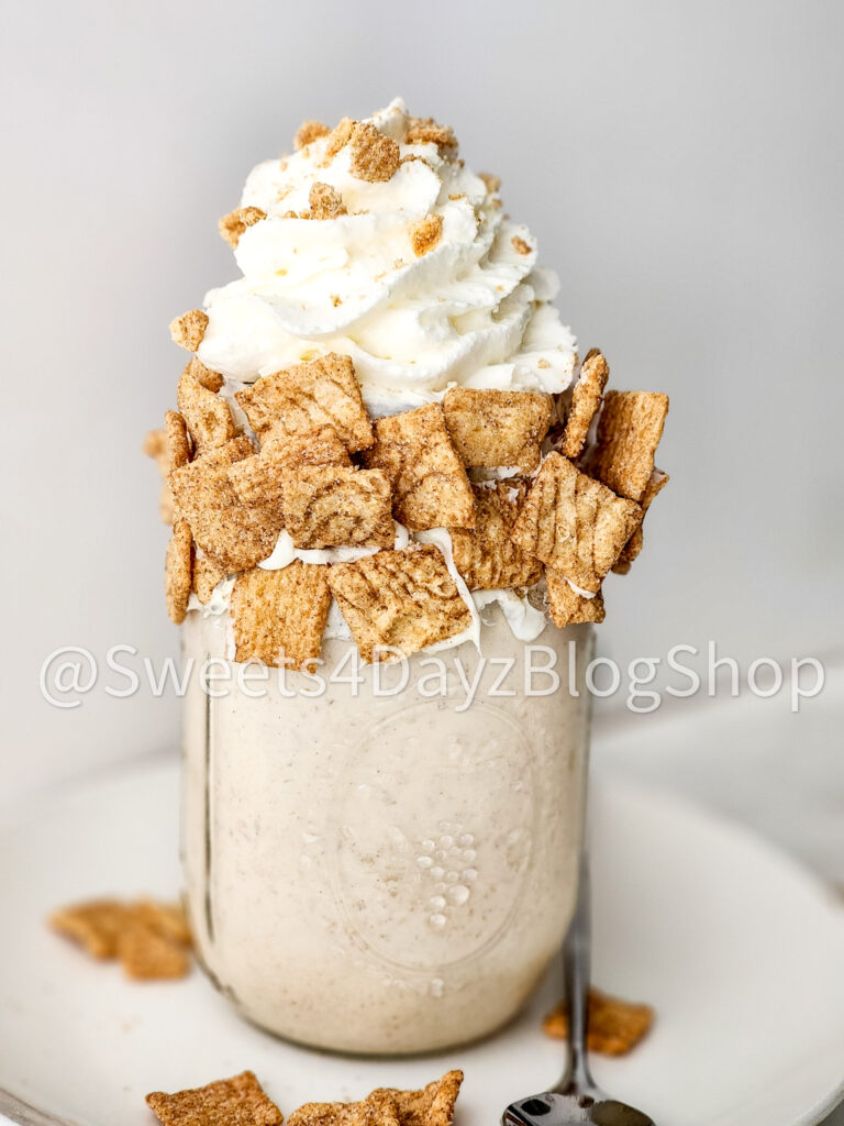 Cinnamon Toast Crunch Milkshake on Marble - Image 7