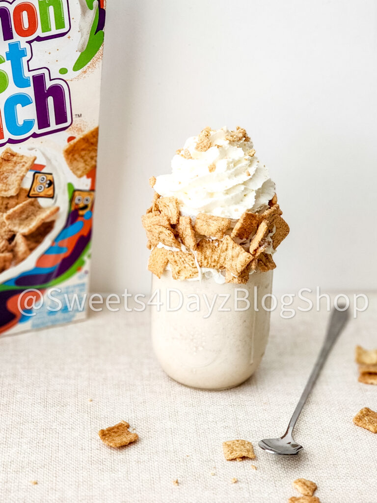 Cinnamon Toast Crunch Milkshake on Linen - Image 5