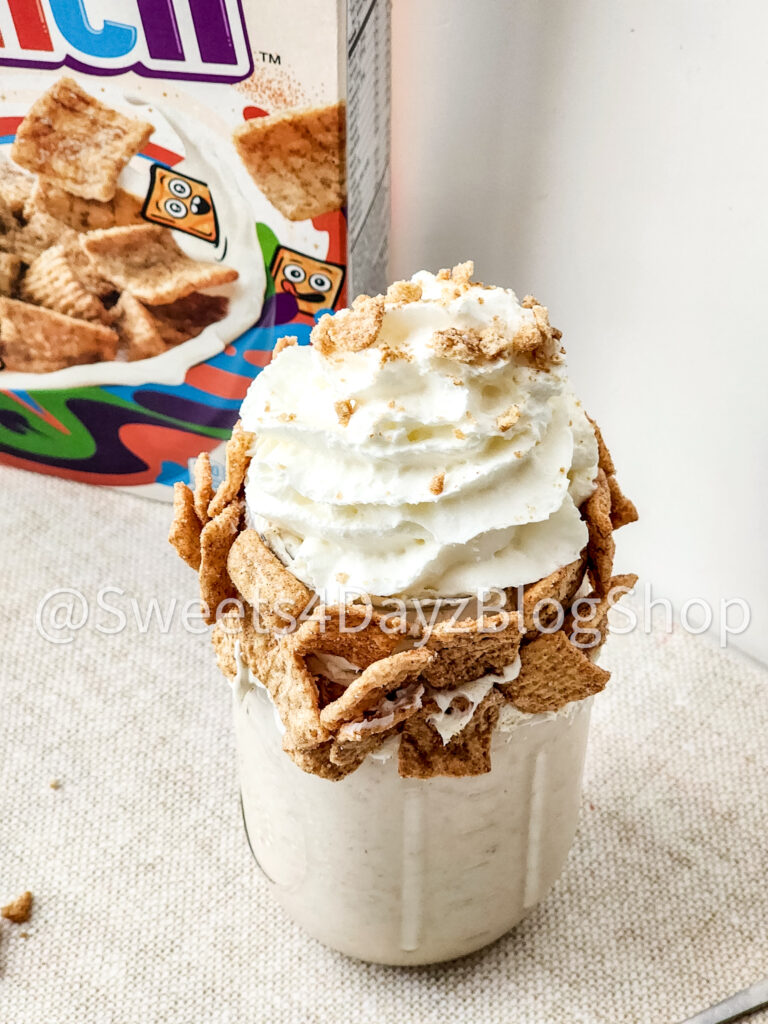 Cinnamon Toast Crunch Milkshake on Linen - Image 6