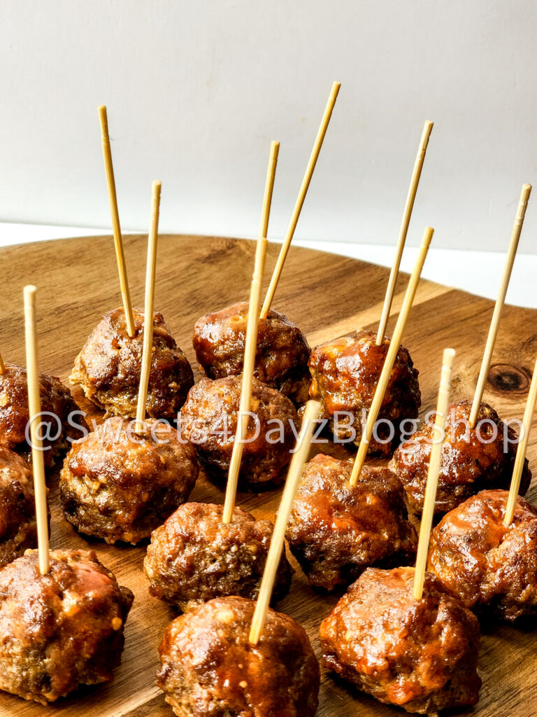 Keto Low Carb BBQ Meatballs on White - Image 4