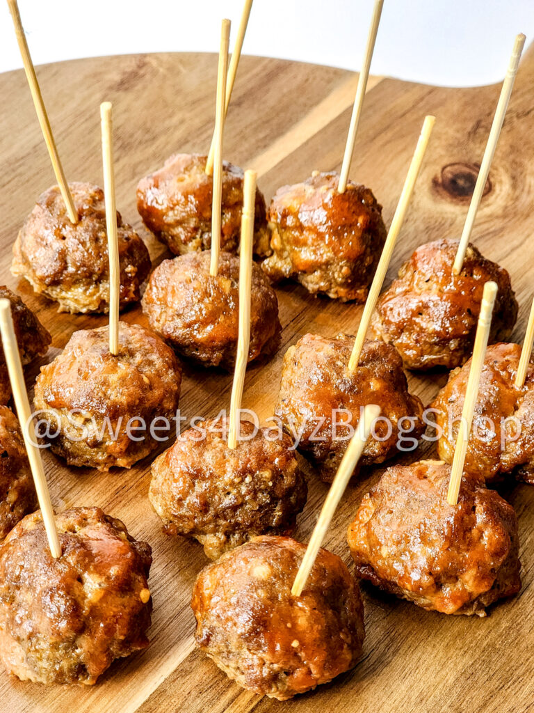 Keto Low Carb BBQ Meatballs on White - Image 5