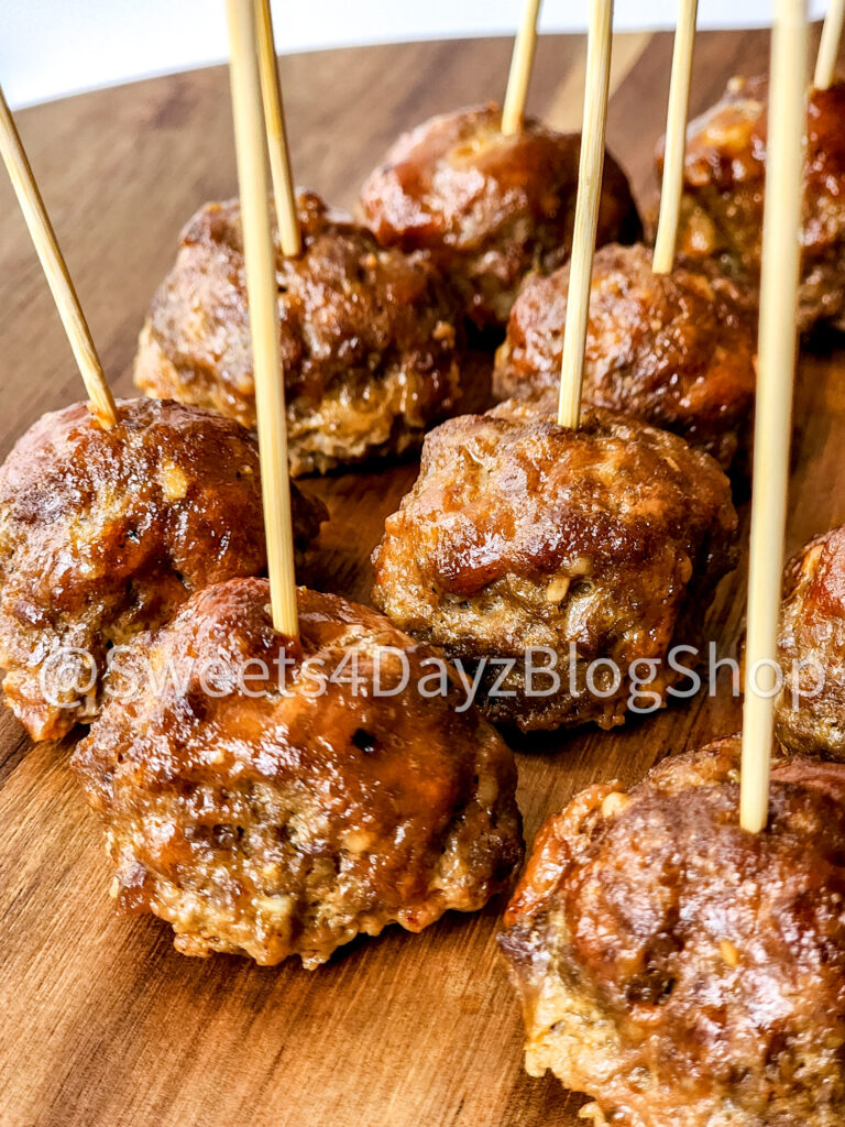 Keto Low Carb BBQ Meatballs on White - Image 7