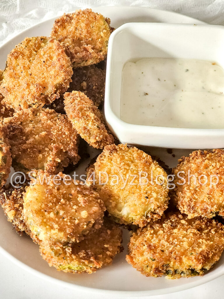 Parmesan Fried Pickles on Marble - Image 5