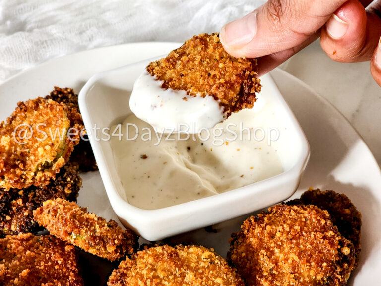 Parmesan Fried Pickles on Marble - Image 8