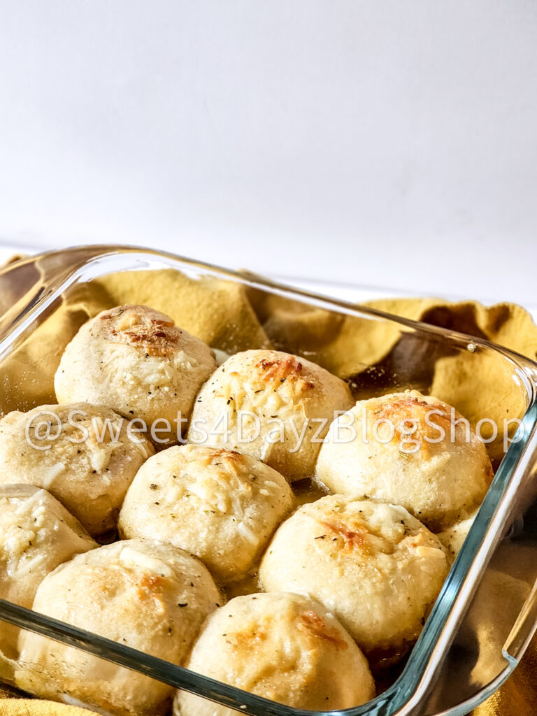Cheesy Pepperoni Pizza Biscuits on White - Image 4