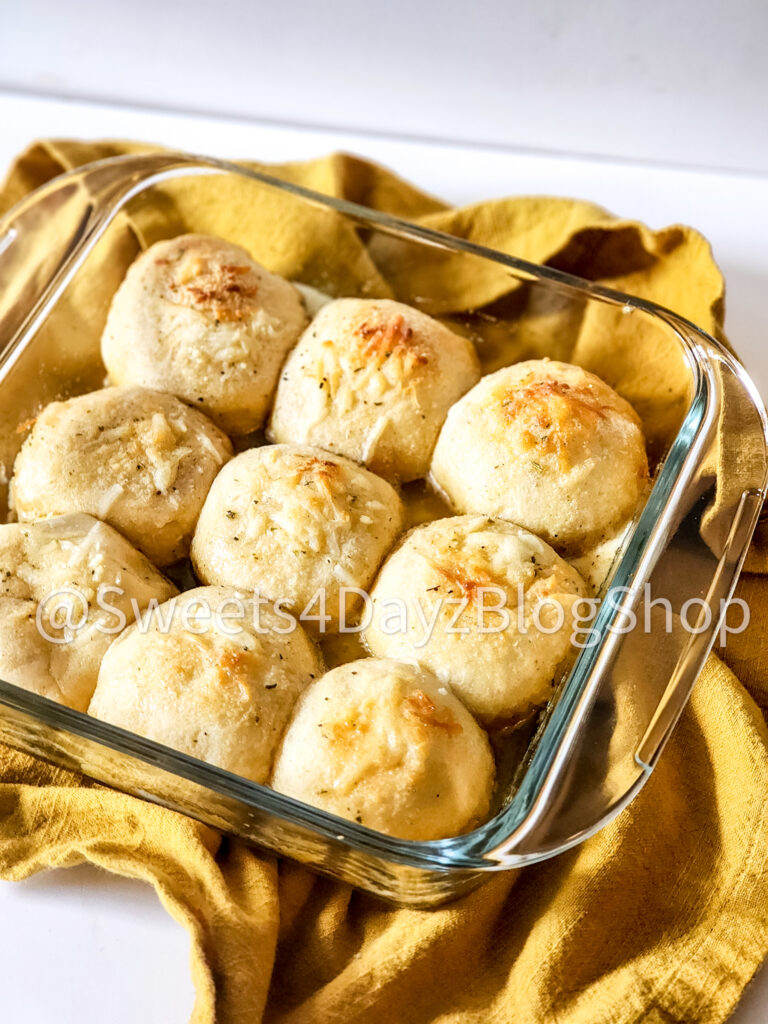Cheesy Pepperoni Pizza Biscuits on White - Image 5