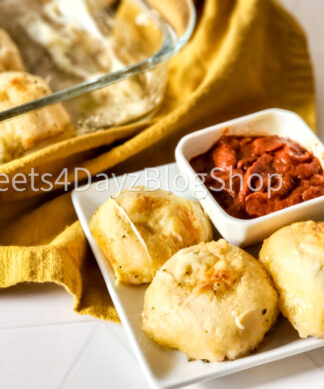 Cheesy Pepperoni Pizza Biscuits on Rhombus
