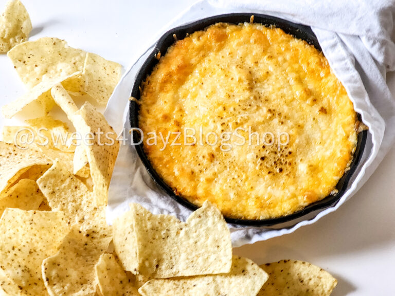 Cheesy Buffalo Chicken Dip on White - Image 4