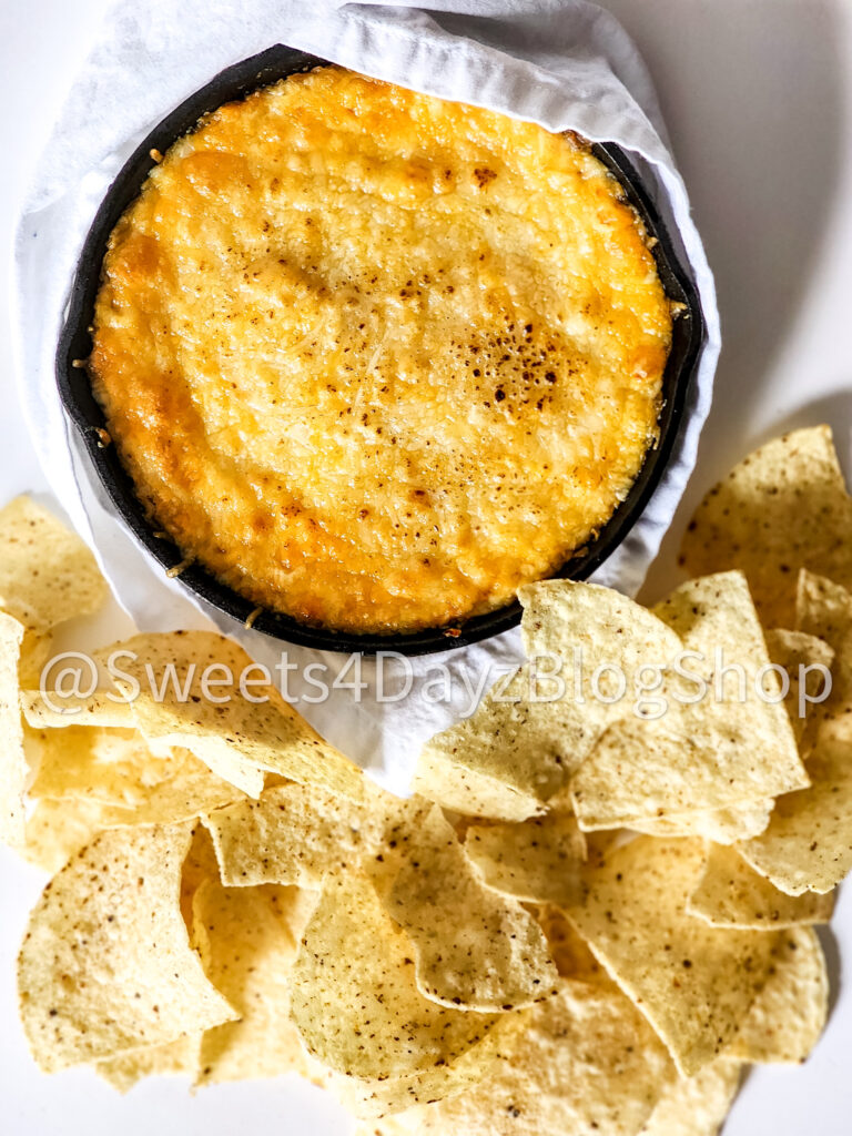 Cheesy Buffalo Chicken Dip on White - Image 5