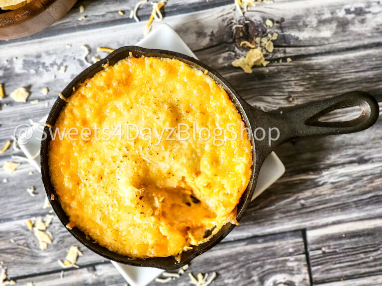 Cheesy Buffalo Chicken Dip on Grey Wood - Image 5