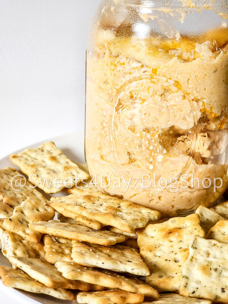 Cheesy Buffalo Chicken Dip on Marble - Image 3