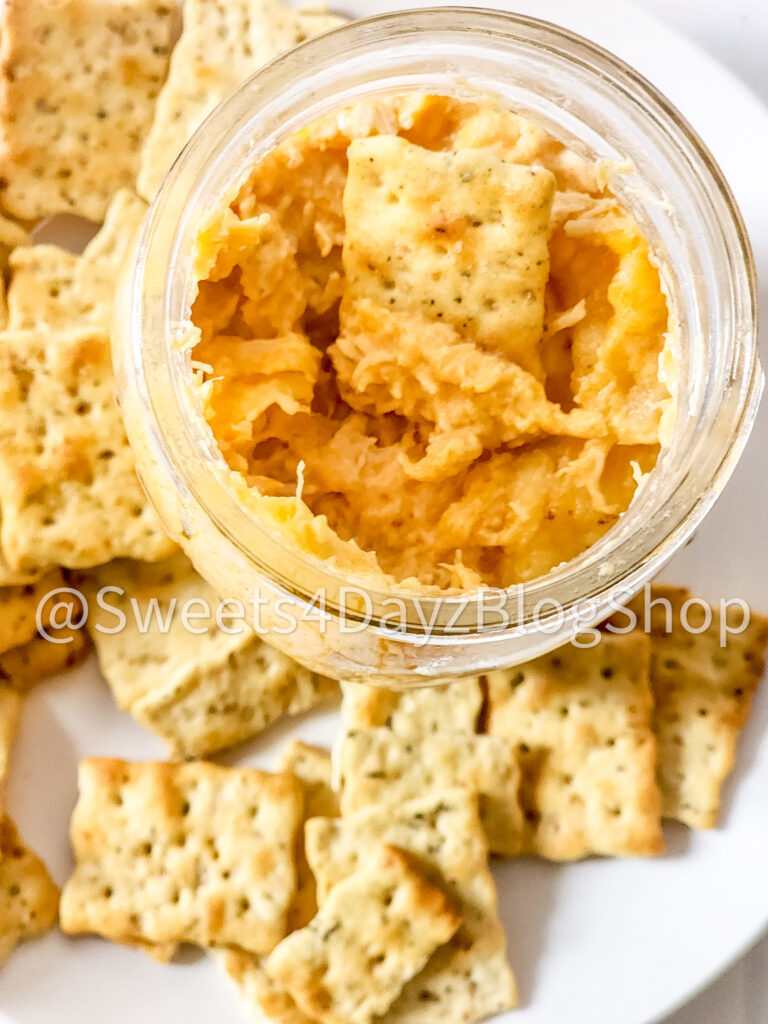 Cheesy Buffalo Chicken Dip on Marble - Image 8