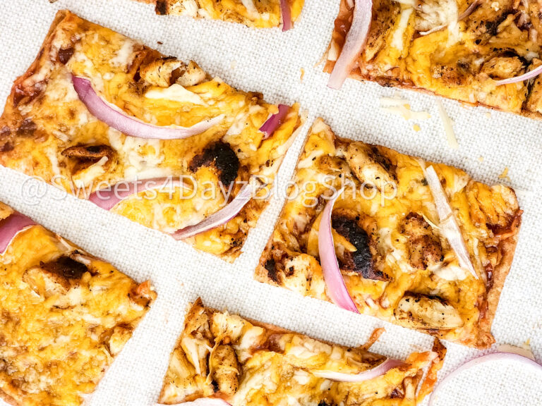 BBQ Chicken Flatbread Pizza on Linen - Image 5
