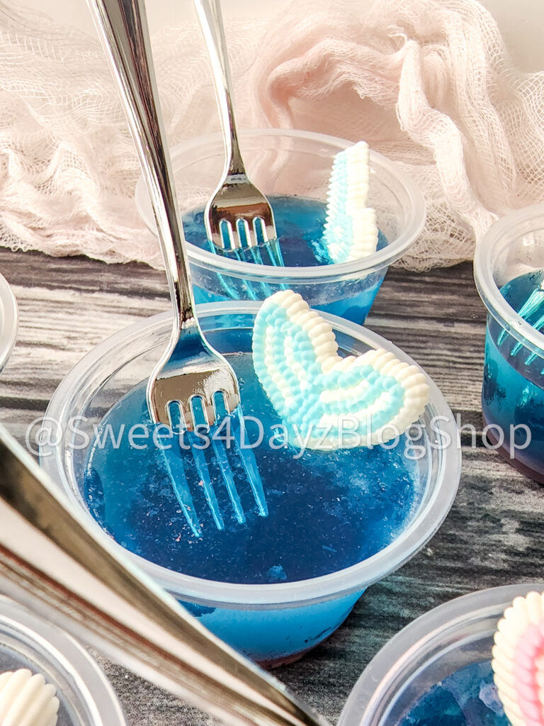 The Little Mermaid Jell-O Cups on Grey Wood - Image 9