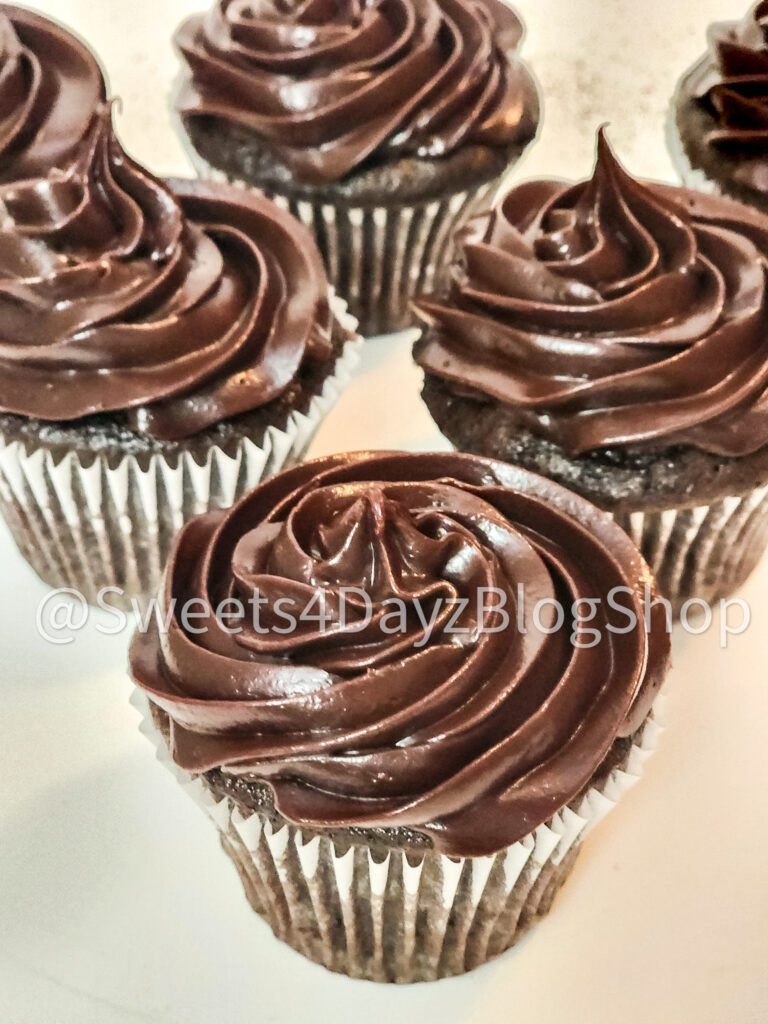 Homemade Chocolate Espresso Cupcakes on White - Image 4
