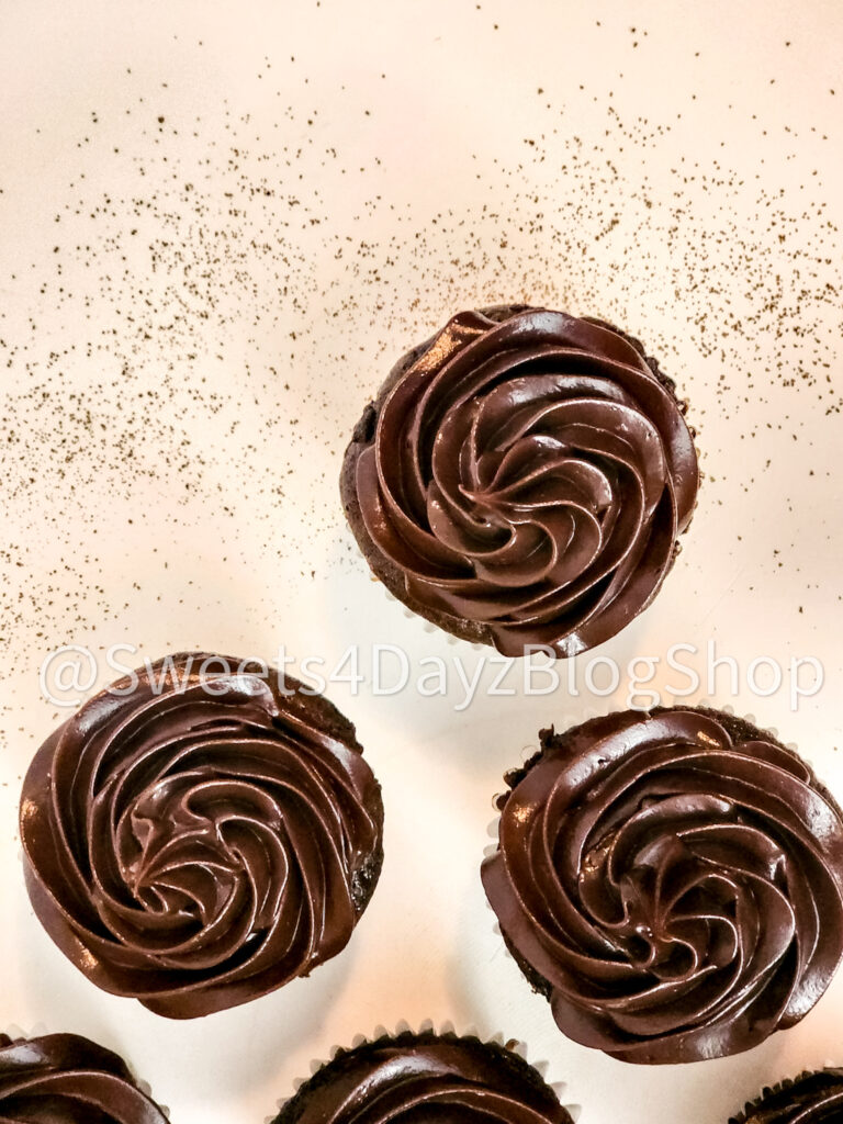 Homemade Chocolate Espresso Cupcakes on White - Image 8
