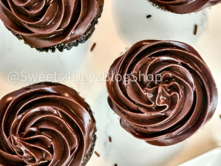 Homemade Chocolate Espresso Cupcakes on Marble - Image 10
