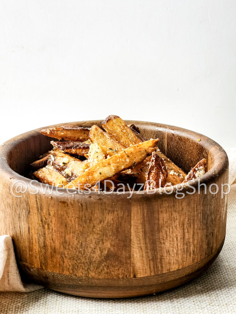 Garlic Parmesan Fries on Linen - Image 6