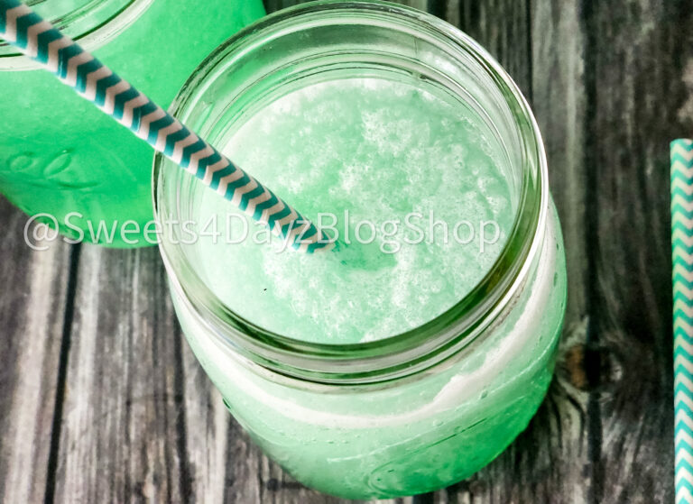 Copycat Taco Bell's Baja Blast Freeze on Grey Wood - Image 4