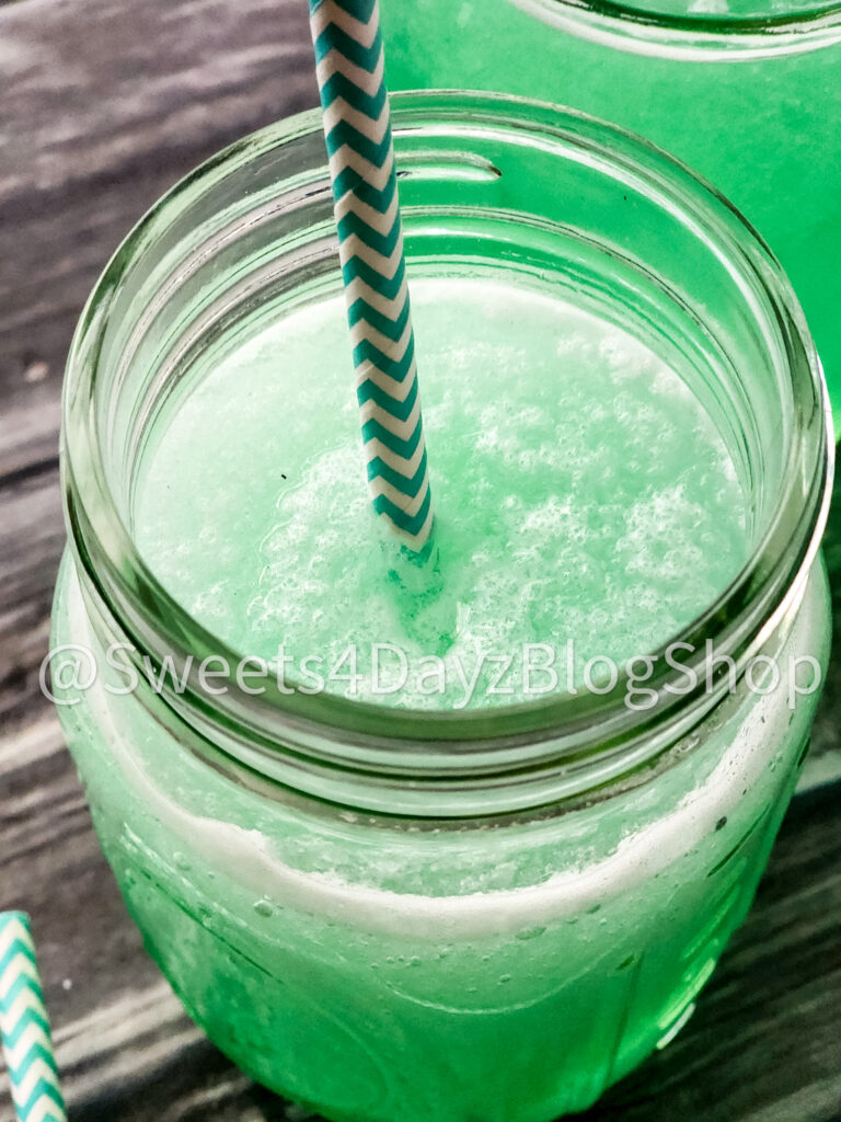 Copycat Taco Bell's Baja Blast Freeze on Grey Wood - Image 5