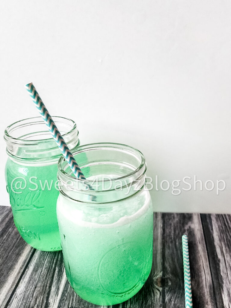 Copycat Taco Bell's Baja Blast Freeze on Grey Wood - Image 6