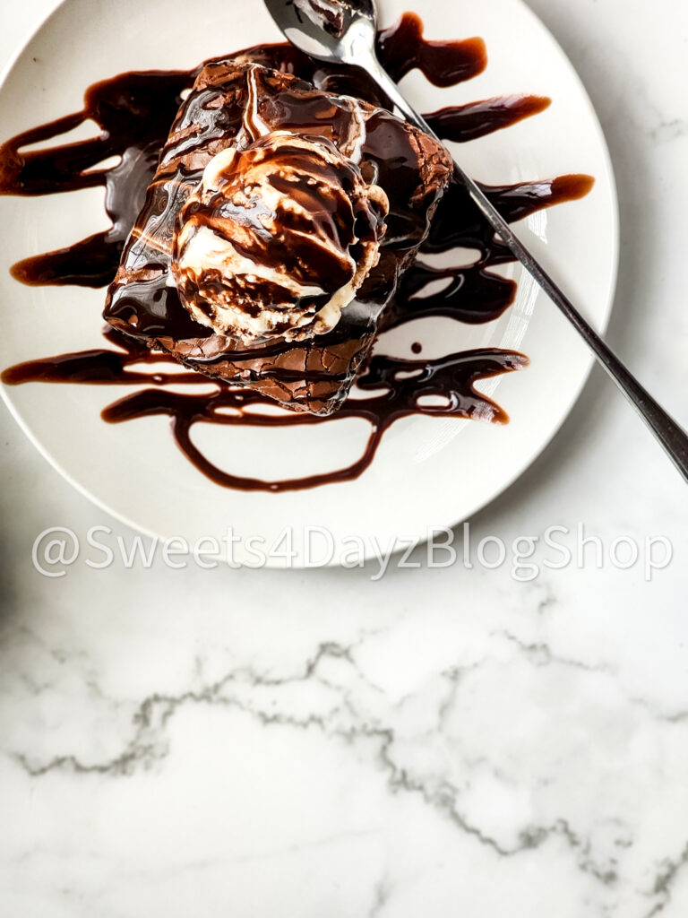 Copycat Double Choc Fudge Cola Cake on Marble - Image 3