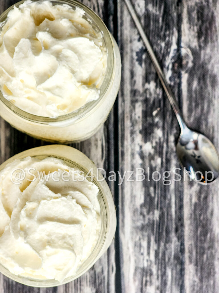 Copycat Starbucks Vanilla Bean Frappe on Grey Wood - Image 6