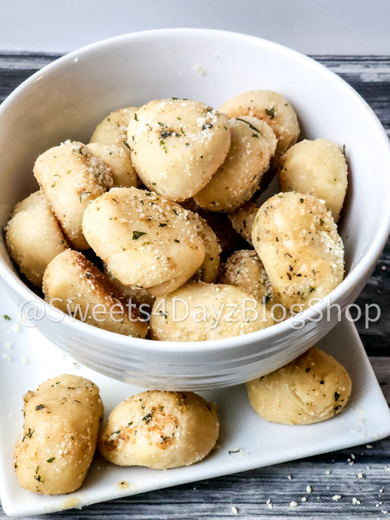 Copycat Domino's Parmesan Bites on Grey Wood