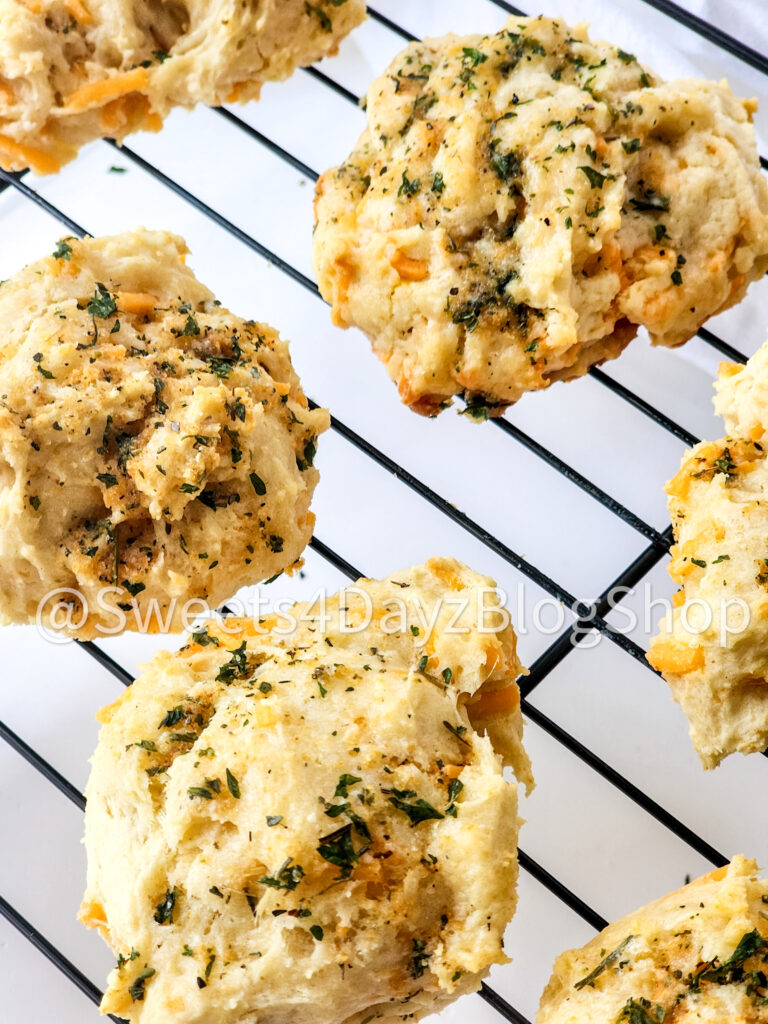 Copycat Red Lobster's Cheddar Bay Biscuits on White - Image 3