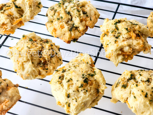 Copycat Red Lobster's Cheddar Bay Biscuits on White - Image 4