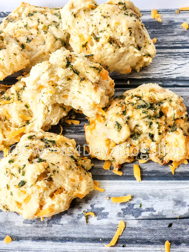 Copycat Red Lobster's Cheddar Bay Biscuits on Grey