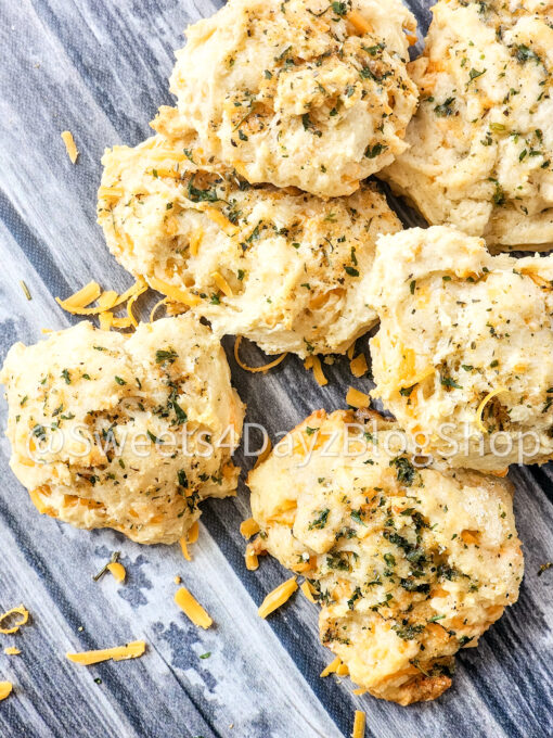 Copycat Red Lobster's Cheddar Bay Biscuits on Grey - Image 5