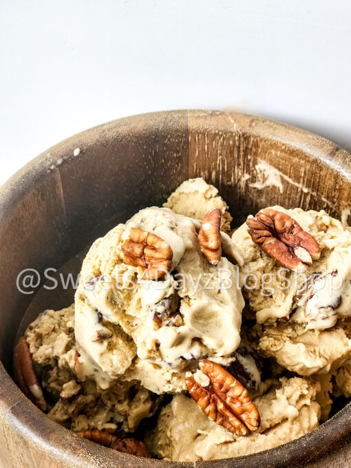 Homemade Butter Pecan Ice Cream on Linen - Image 6