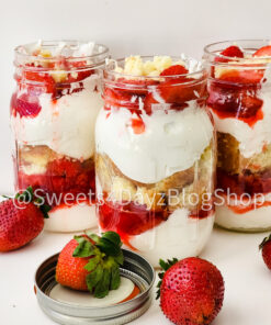 Strawberry Shortcake Jars on White