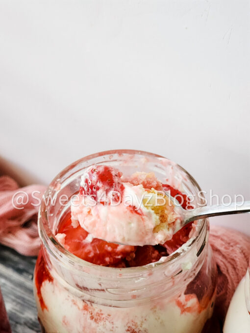Strawberry Shortcake Jars on Grey Wood - Image 6