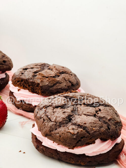 Chocolate Strawberry Whoopie Pies on Rhombus - Image 6