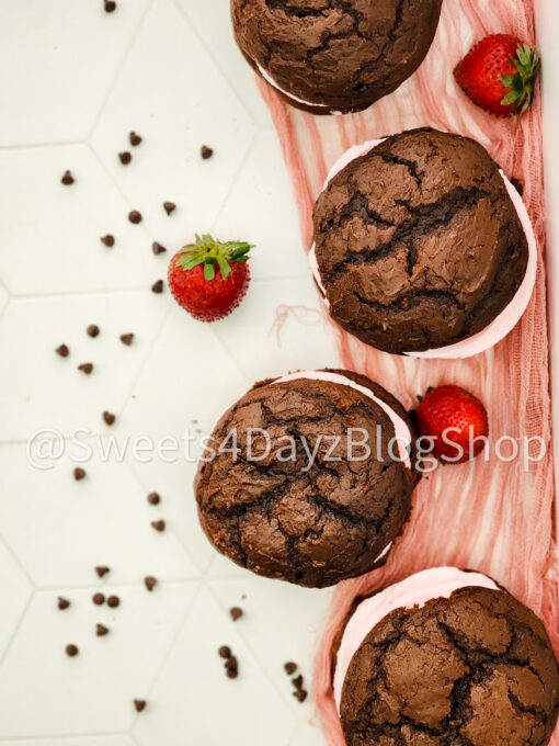 Chocolate Strawberry Whoopie Pies on Rhombus - Image 9