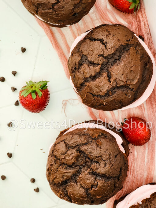 Chocolate Strawberry Whoopie Pies on Rhombus - Image 10