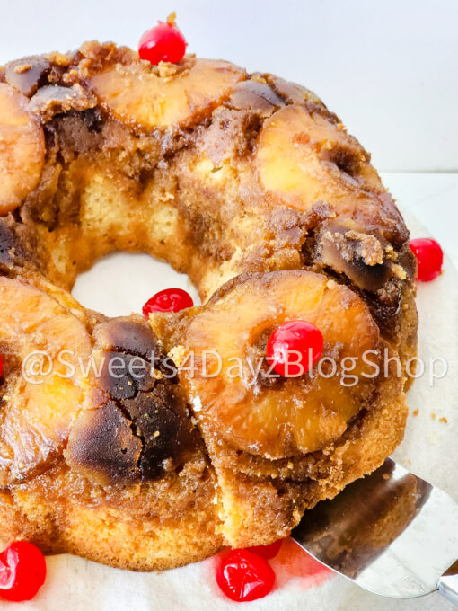Pineapple Upside Down Bundt Cake on Rhombus - Image 2