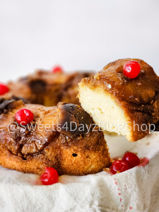 Pineapple Upside Down Bundt Cake on Rhombus - Image 5