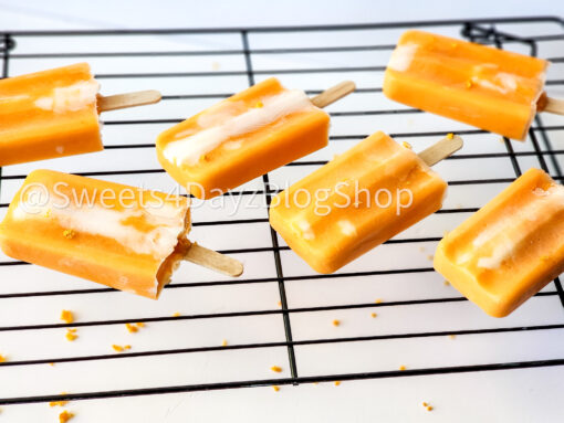 Orange Creamsicle Popsicles on White - Image 4