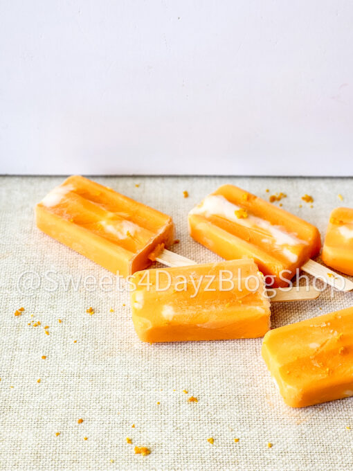 Orange Creamsicle Popsicles on Linen - Image 9