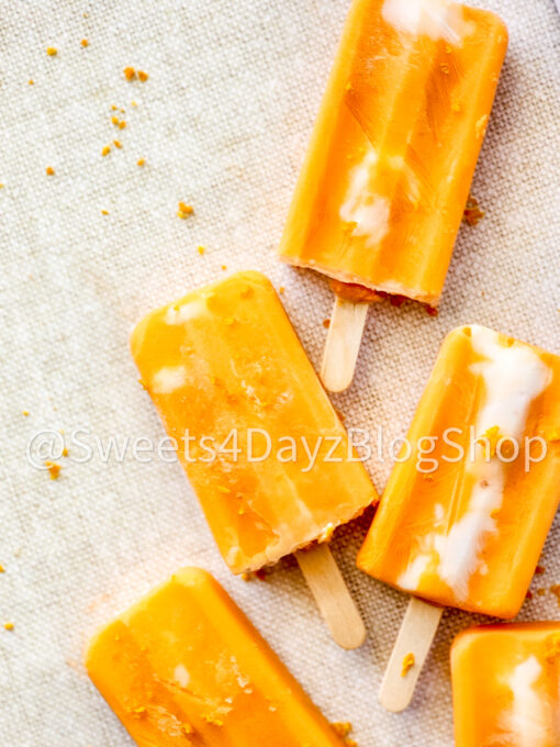 Orange Creamsicle Popsicles on Linen - Image 10